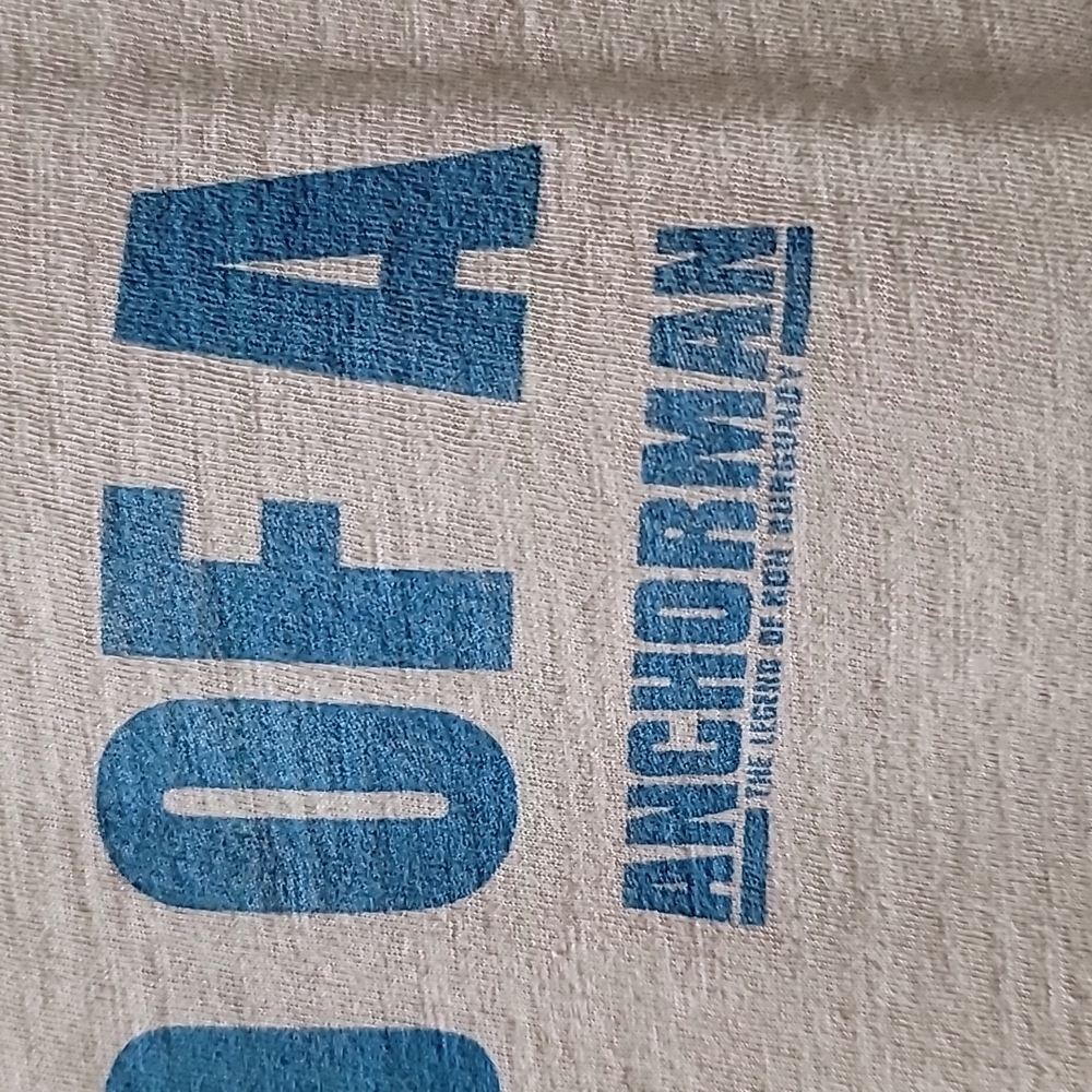 LUCKY BRAND Mens Medium Yellow Anchorman Graphic Short Sleeve Crewneck T-shirt - Picture 6 of 12